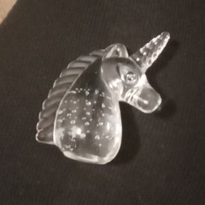 Small Glass Unicorn statue